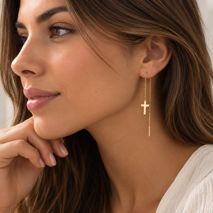 Pendientes Cruz de Luz